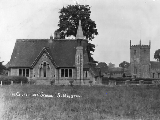South Marston School and Church in 1905