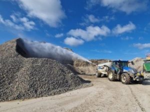Muck Spreader at Panattoni site