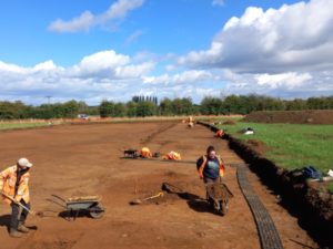 Archaeologists at work in South Marston - MOLA Museum of London Archaeology
