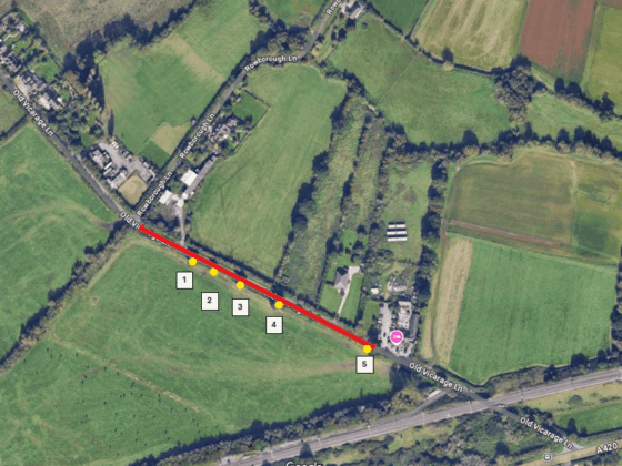 Old Vicarage Lane planned road closure