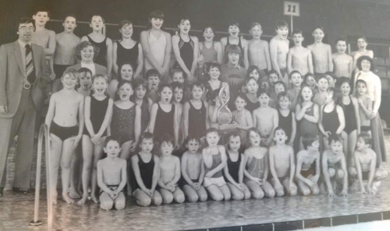 Swim award at Crystal Palace in 1982