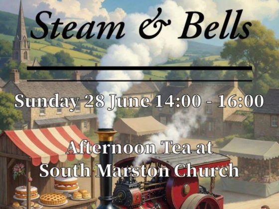 Steam & Bells. Sunday 28th of June 2-4pm. Afternoon Tea at South Marston Church