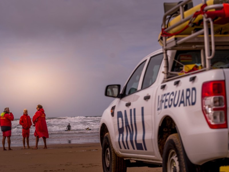 Royal National Association of Lifeboats vehicle and lifeguards