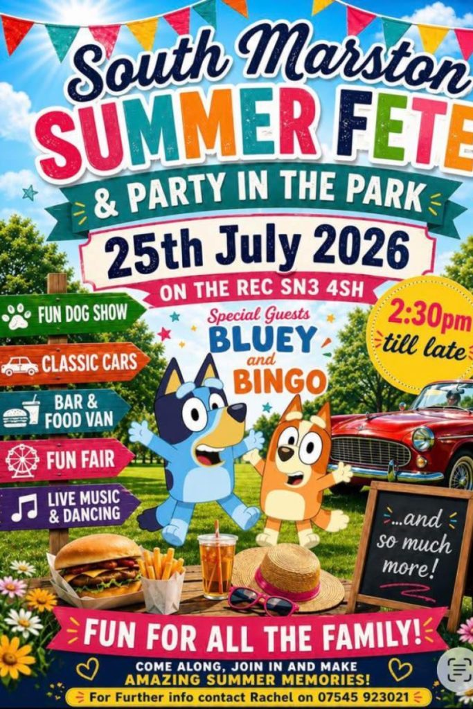South Marston Summer Fete and Party in the Park - 25th July 2026