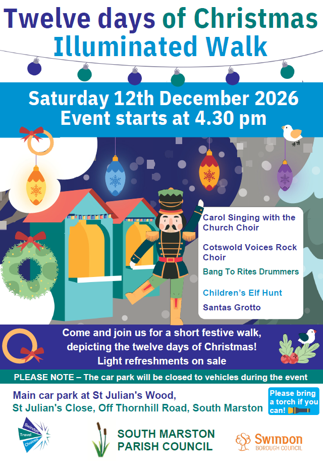 12 Days of Christmas Festive Walk poster